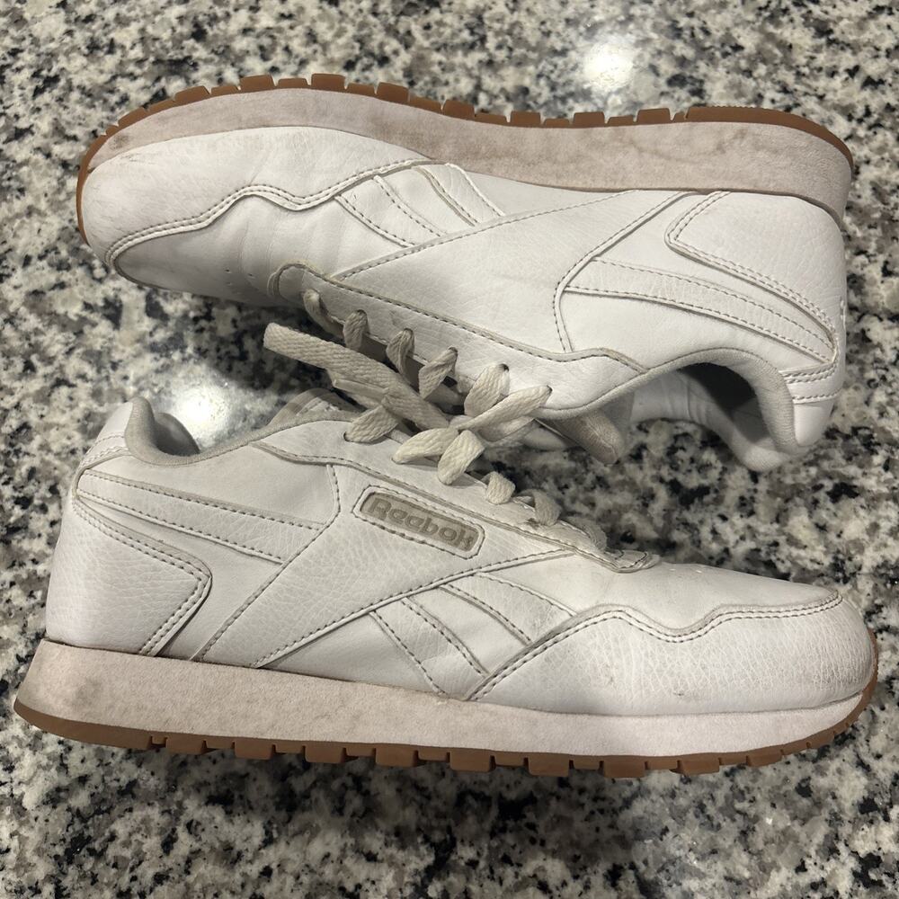 Men’s Reebok Classic White Leather Sneakers Size 12